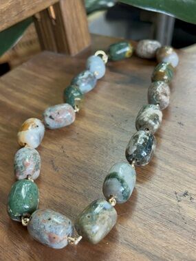 MOSS AGATE NECKLACE